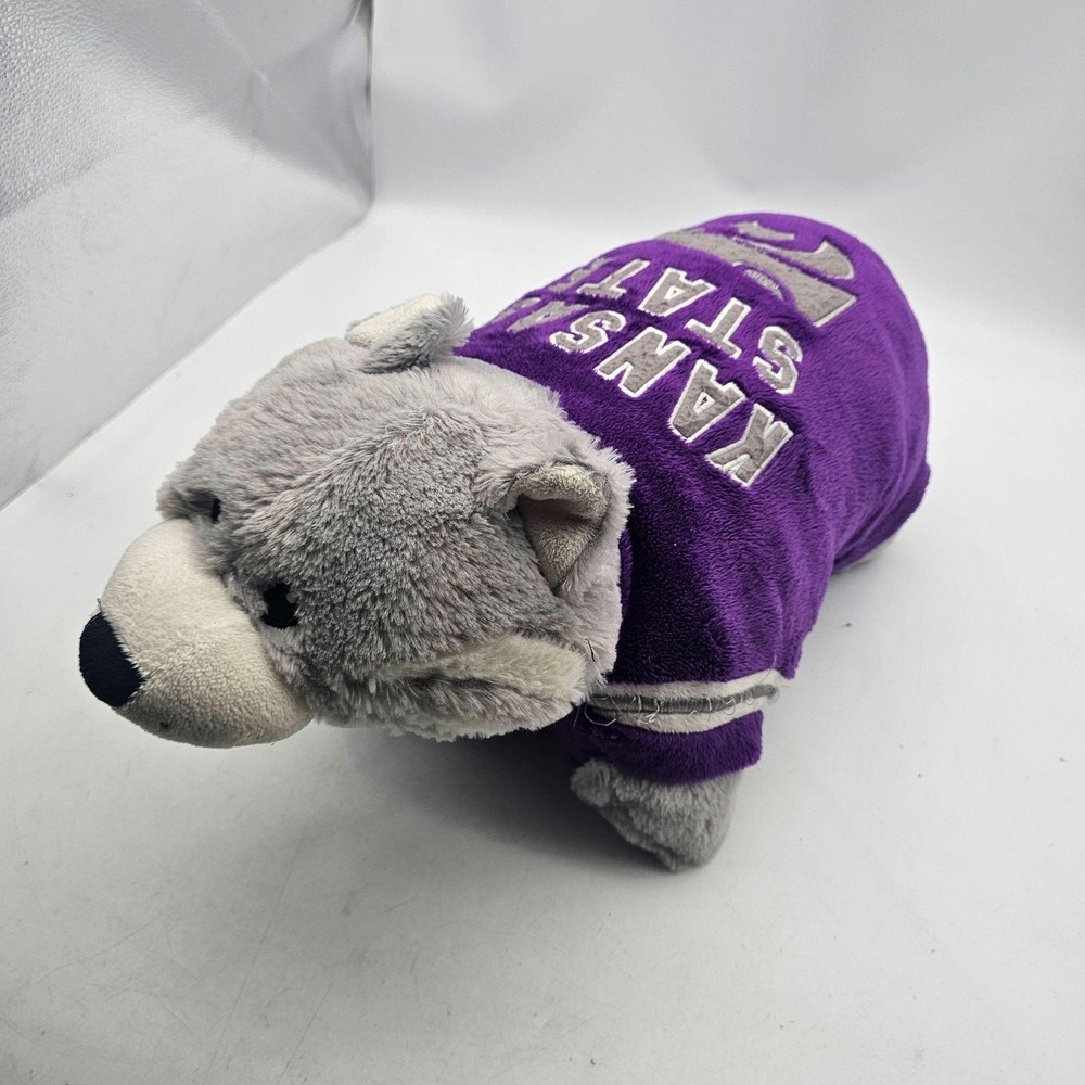 Kansas State Wildcats Plush Pillow Pets One Size Purple NCAA Football Mascot
